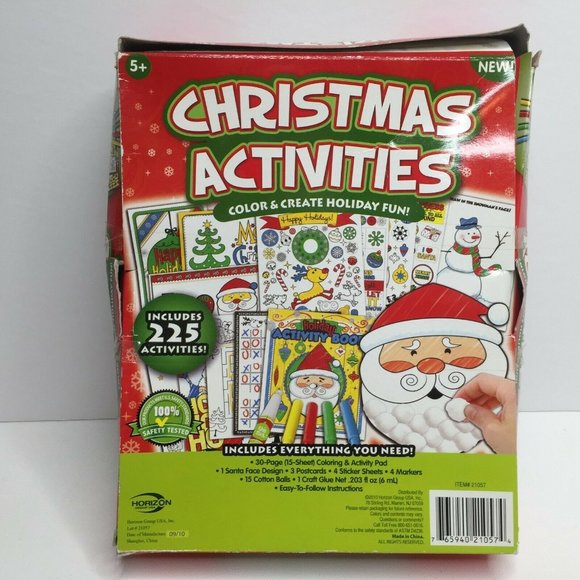 Kid Christmas Activities 225 Holiday Crafts Everything You Need Included 5+ Fun - Picture 8 of 9